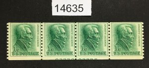 MOMEN: US STAMPS # 1225 24 LINE STRIP OF WITH PART PLATE LOT #14635