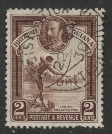 British Guiana - Scott 211 - KGV- Definitive -1934 - FU - Single 2c Stamp