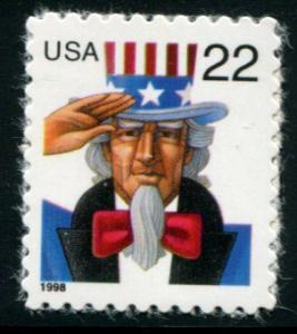 3259 US 22c Uncle Sam SA, MNH cv $0.45
