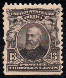 US #308 SCV $40 VF OG H, bold color!