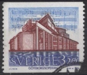 Sweden 2094 (used filler, torn corner) 3.20k Göteborg Opera House (1994)