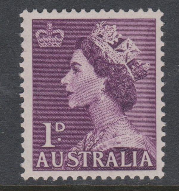 Australia 1953  QEII 1d, 3 1/2d Sc#256,258 MNH