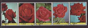 Ajman Roses MI 2189-2193 CTO VF  