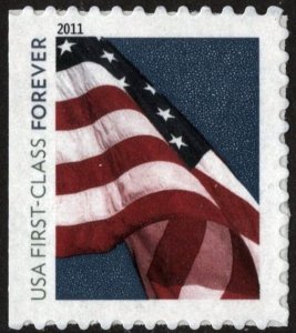 SC#4519 Forever American Flag Single (2011)  SA