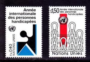 United Nations - Geneva # 99-100, Mint Never Hinged Set