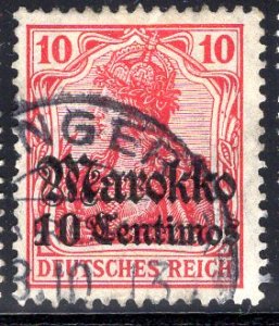 German Offices in Morocco #47, Tanger CDS dated October 1913