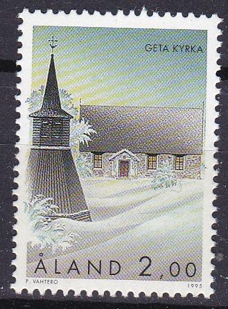 Finland-Aland Isls.  91 MNH 1995 Church