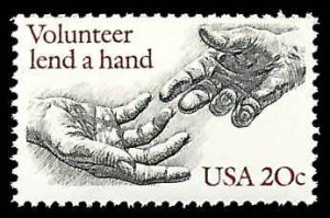 PCBstamps   US #2039 20c Volunteer, MNH, (20)