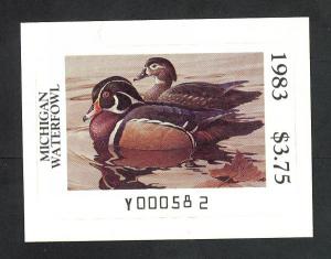 #8, Michigan State Duck stamp, SCV $25