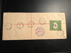 1934 Registered Australia Papua New Guinea Dual Postage FFC Cover Ashfield NSW