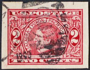 U.S. Used #371 2c Seward, Superb Jumbo. 1909 CDS Duplex Cancel. A Gem!