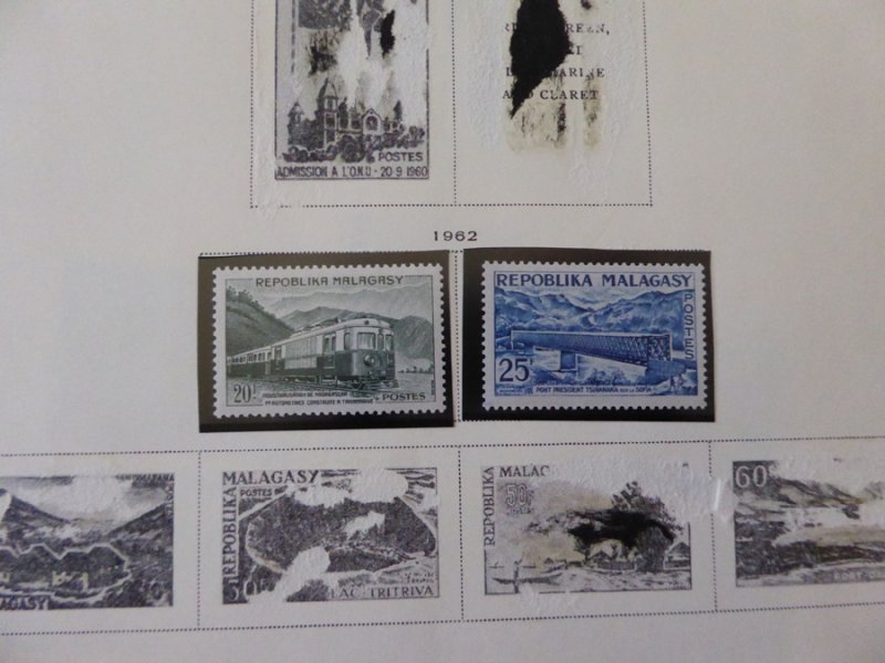 Malagasy Mostly MNH Stamp Collection on Scott Spec Album Pages