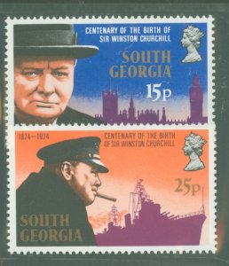 South Georgia #39-40  Single (Complete Set)