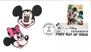 #3865 Disney - Mickey Mouse PMW FDC