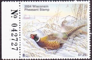 2004 Wisconsin Pheasant Stamp Mint Never Hinged VF