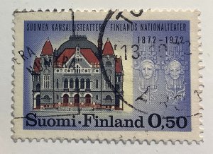 Finland 1972 Scott 514 used - 0.50mk, Centenary of Finnish National Theatre