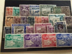 Burma  mounted mint & used  stamps A11533