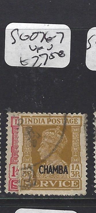 INDIA CHAMBA  (PP0807B) KGVI   SG O76-7     VFU