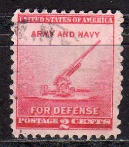 United States 900 - Used - 2c Anti-aircraft Gun / Defense (1940) (5)