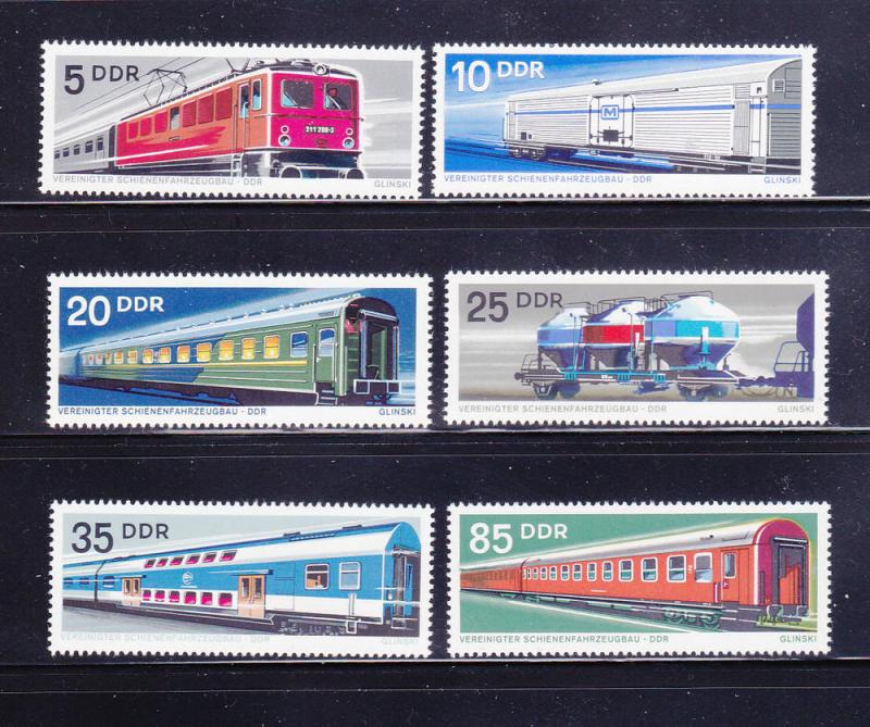 Germany DDR 1462-1467 Set MNH Trains