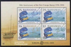 Bahamas 2005, 50 Years Europa stamps s/s, MNH