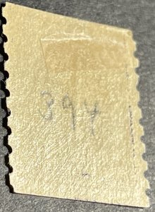 U.S.# 394-MINT/HINGED--DEEP VIOLET--1911