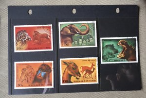 Chad 1972 C121-126 Airmail Animal Set Used