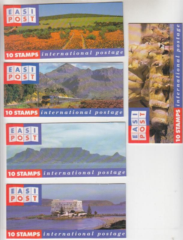 SOUTH AFRICA, 1993 Tourism set of 5 Booklets, SB 26