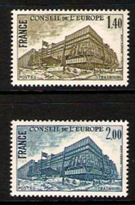 France #1O25-26 Conseil de L'Europe NH 1980 Cat. $ 1.40