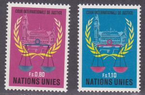 United Nations - Geneva # 87-88, Mint Never Hinged Set