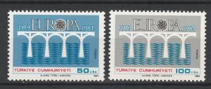 TURKEY 1984 EUROPA SET MNH **