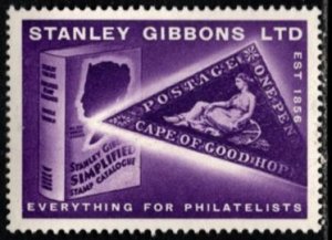 1956 Great Britain Poster Stamp Stanley Gibbons Ltd. Est. 1856 MNH