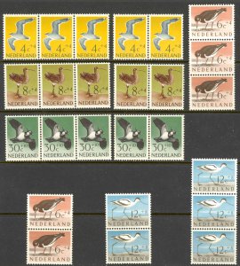 Netherlands Sc# B353-B357 MNH lot/5 1960 Birds