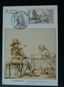 paintings Rembrandt maximum card stamp day 1983 (50% discount possible)