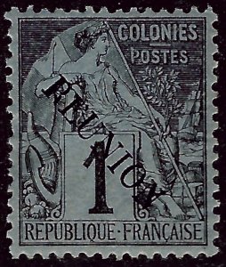 Reunion Sc #17 Mint VF sh perf SCV$4.75...French Colonies are Hot!