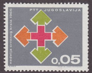 Yugoslavia RA31 Arrows & Red Cross 1966