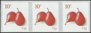 US 5039 Pears 10c coil strip 3 MNH 2016