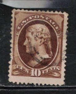 USA Scott # 187 Used  - Thomas Jefferson