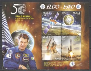 Vk093 2015 Space Eldo-Esro Sts 120 Soyuz Tma 20 Lares Einstein Paolo Nespoli Mnh