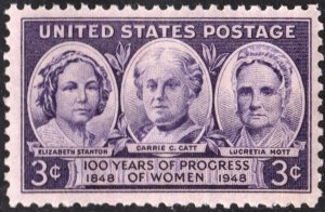 SC#959 3¢ Progress of Women Single (1948) MNH