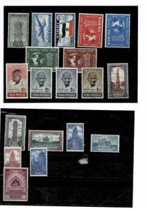  India Modern 1947 t0 1949 mm fine lot 10rs gandhi cm set etc 