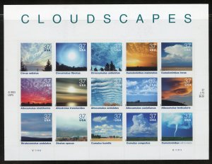 United States Scott 3878 MNHSE Pane of 15 - 2004 Cloudscapes - SCV $15.00