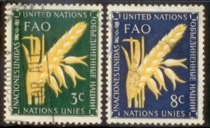 United Nations 1954 SC# 23-4 Used E124