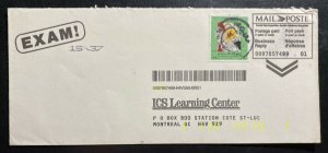 1994 Kuwait Cover To ICS Learning Center Montreal Canada Liberation Day Anniv