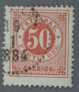 Sweden #36 Used Fine/VF Cancel Date 19 1 1884