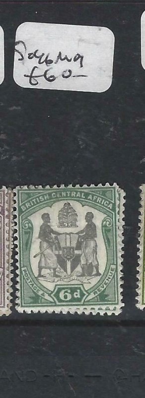 BRITISH CENTRAL AFRICA  (P0207B)  ARMS 6D     SG  46     MOG