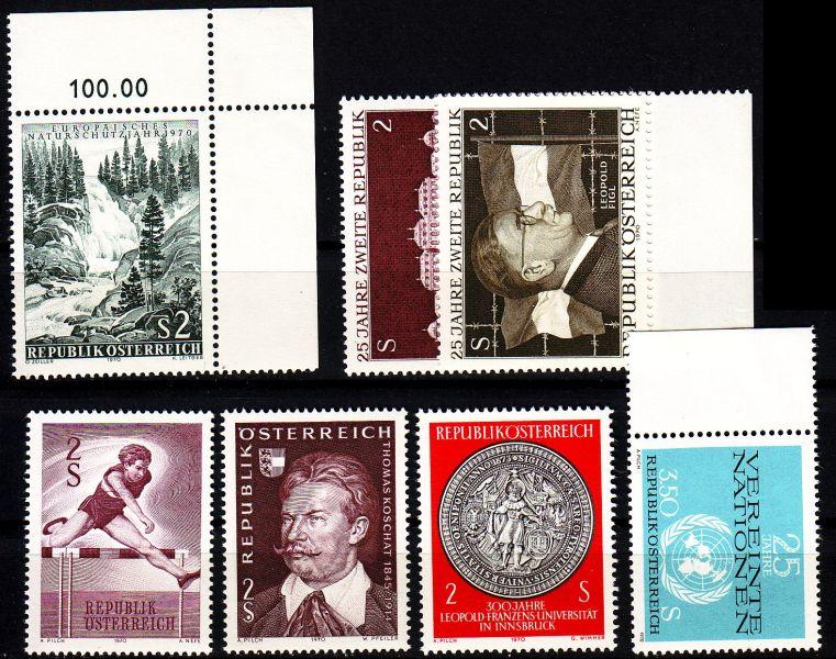 ÖSTERREICH AUSTRIA [1970] Lot ( **/mnh ) [02]