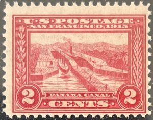 Scott #398 1913 2¢ Panama-Pacific Exposition Panama Canal perf. 12 MNH OG