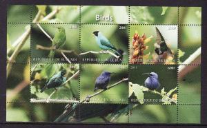 D2-Burundi-unused NH sheet of 6-Birds-2011-issue not author