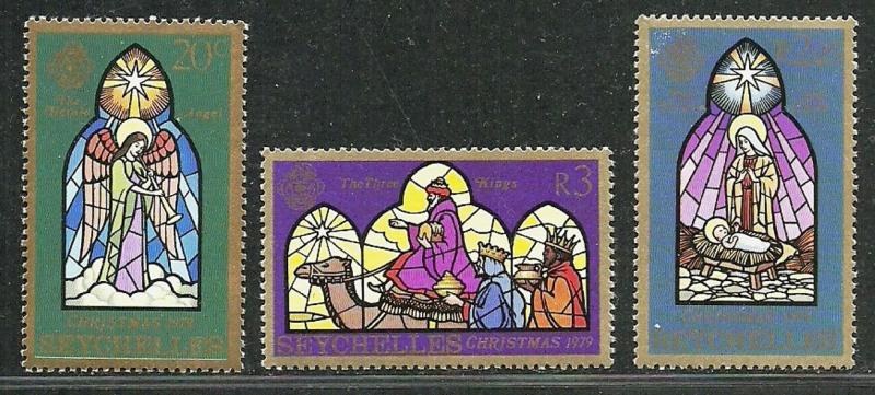 Seychelles 1979 Very Fine MNH Stamps Scott # 442-444 CV 1.05 $  Christmas 